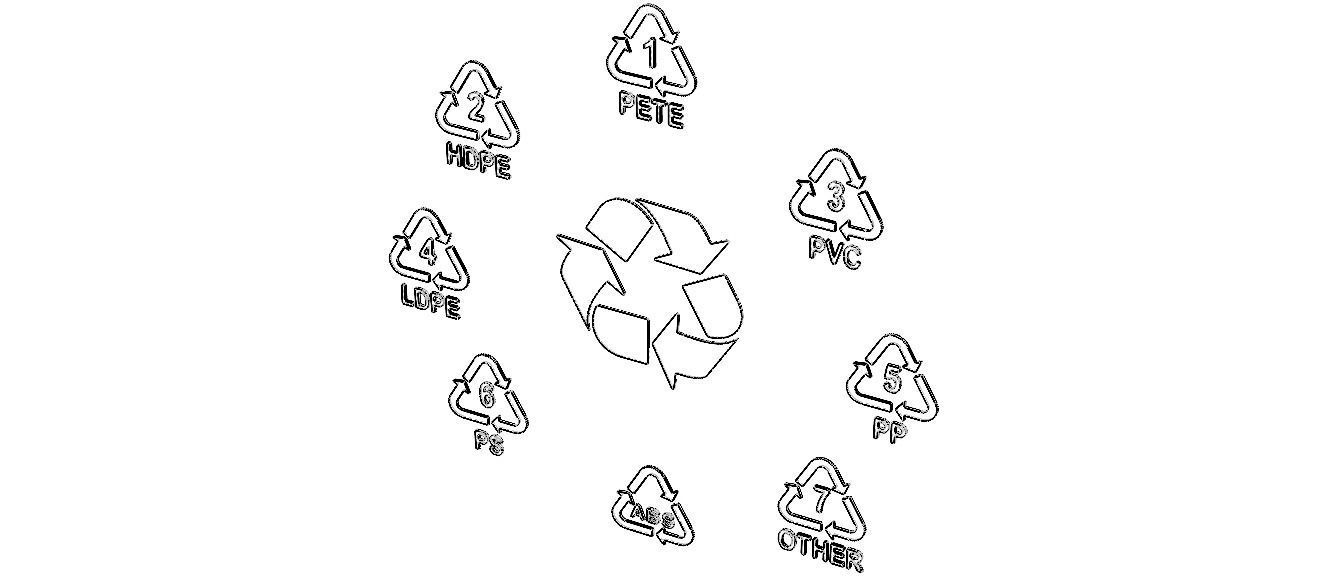 Plastic Recycling Symbols 3D model_11
