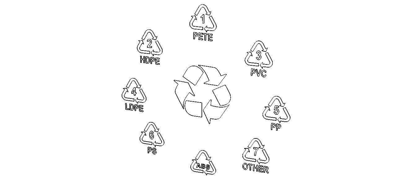 Plastic Recycling Symbols 3D model_4