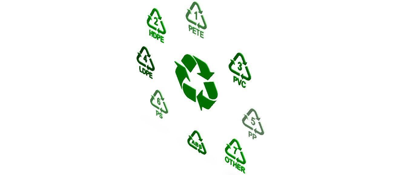 Plastic Recycling Symbols 3D model_9