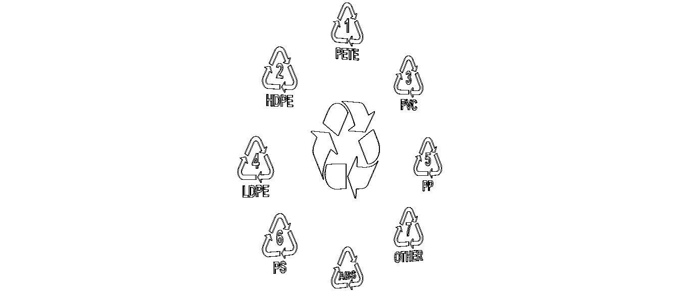 Plastic Recycling Symbols 3D model_28