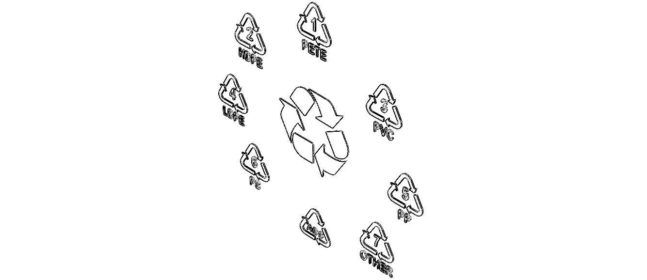 Plastic Recycling Symbols 3D model_7