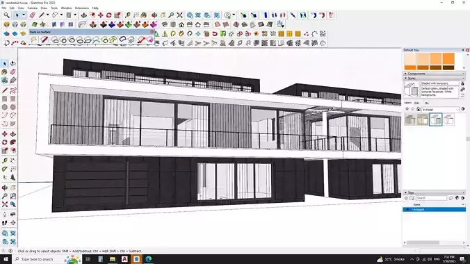 Casa Villa - Modern SketchUp 3D Model 3D model