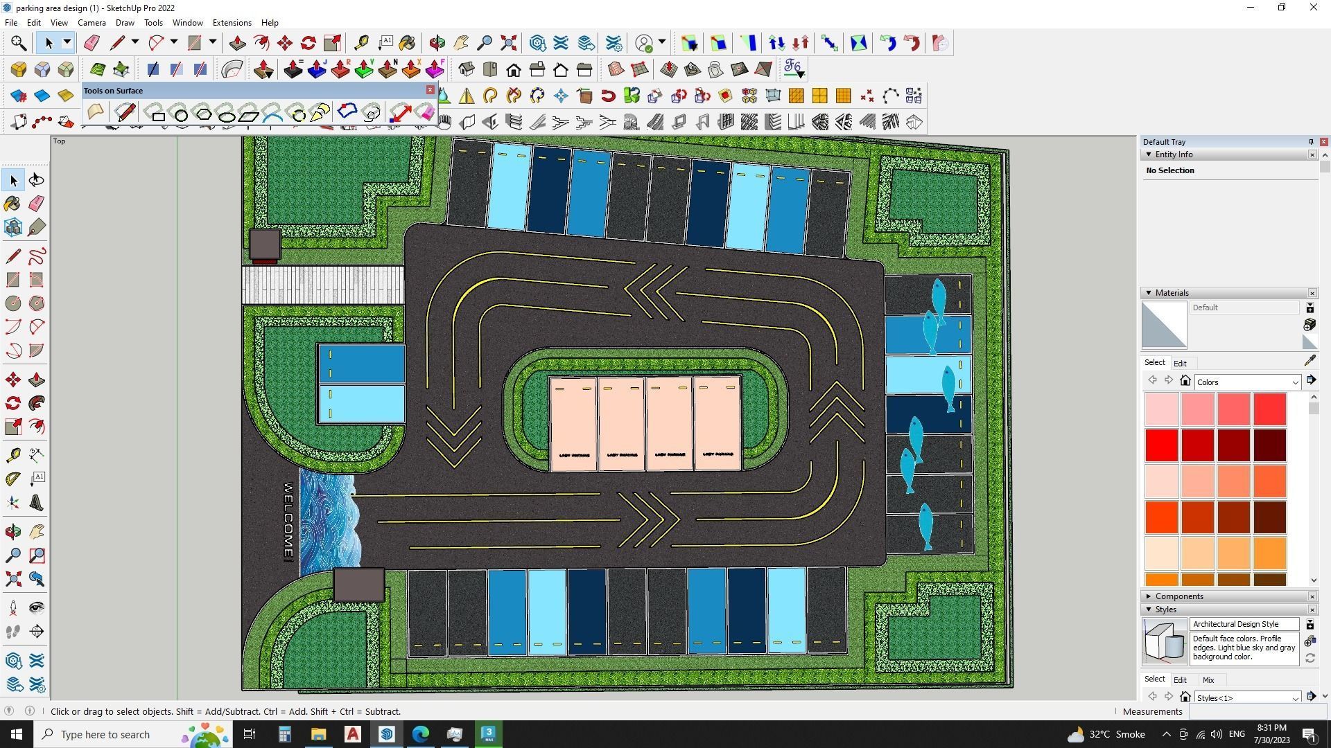 Urban Parking Lot - Realistic 3D Model  3D model_4