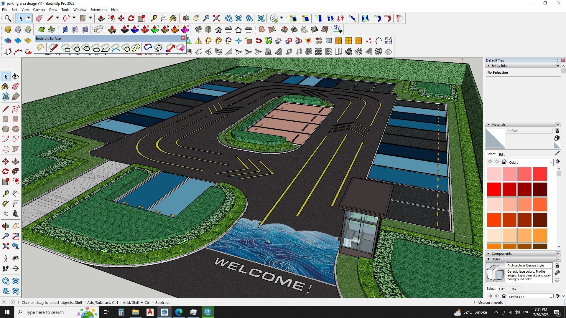 Urban Parking Lot - Realistic 3D Model  3D model_5