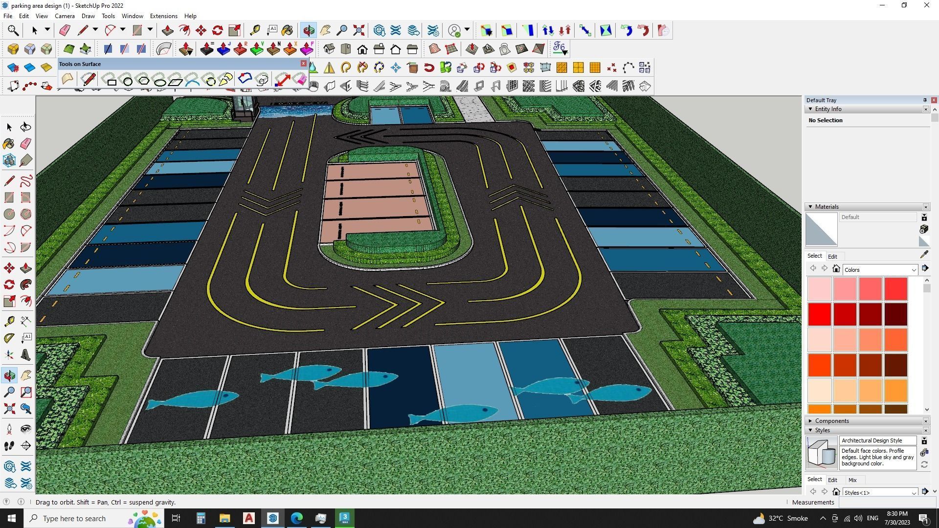 Urban Parking Lot - Realistic 3D Model  3D model_3