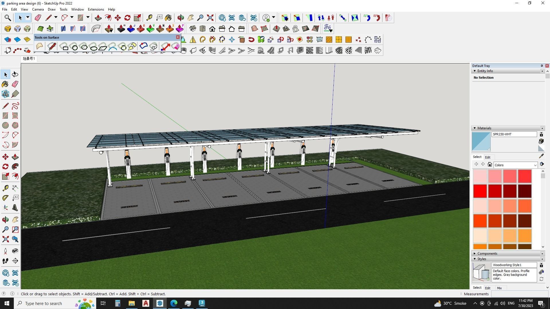 Urban Parking Lot - Realistic 3D Model 2 3D model_3