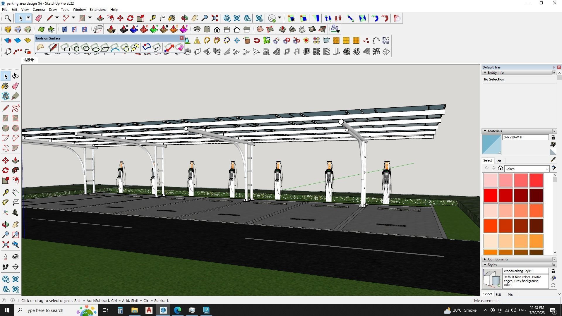 Urban Parking Lot - Realistic 3D Model 2 3D model_7