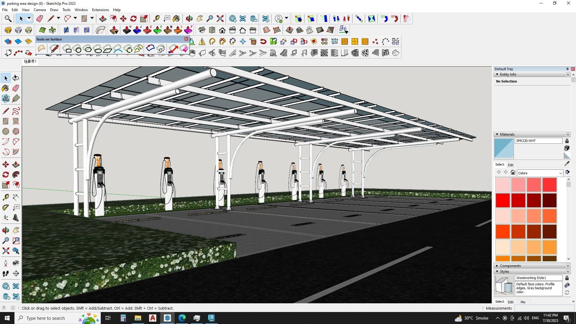 Urban Parking Lot - Realistic 3D Model 2 3D model_5