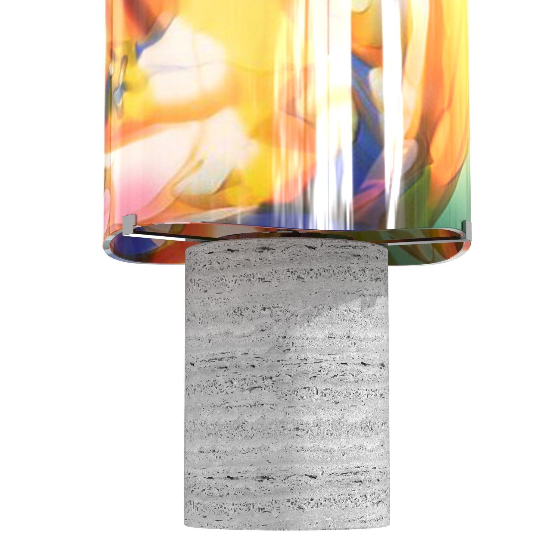 Maarten De Ceulaer stained glass table light 150 3D model_3