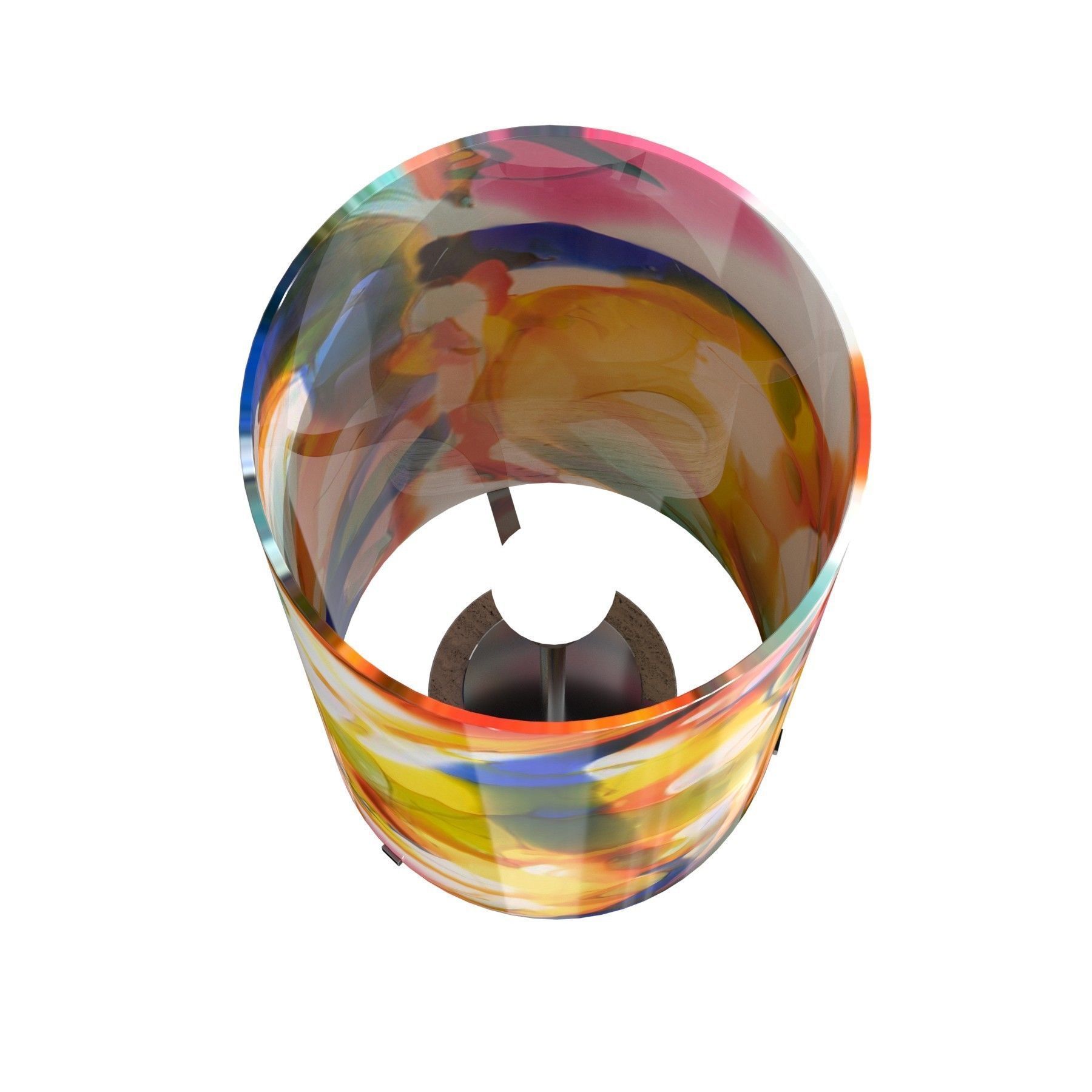 Maarten De Ceulaer stained glass table light 150 3D model_2