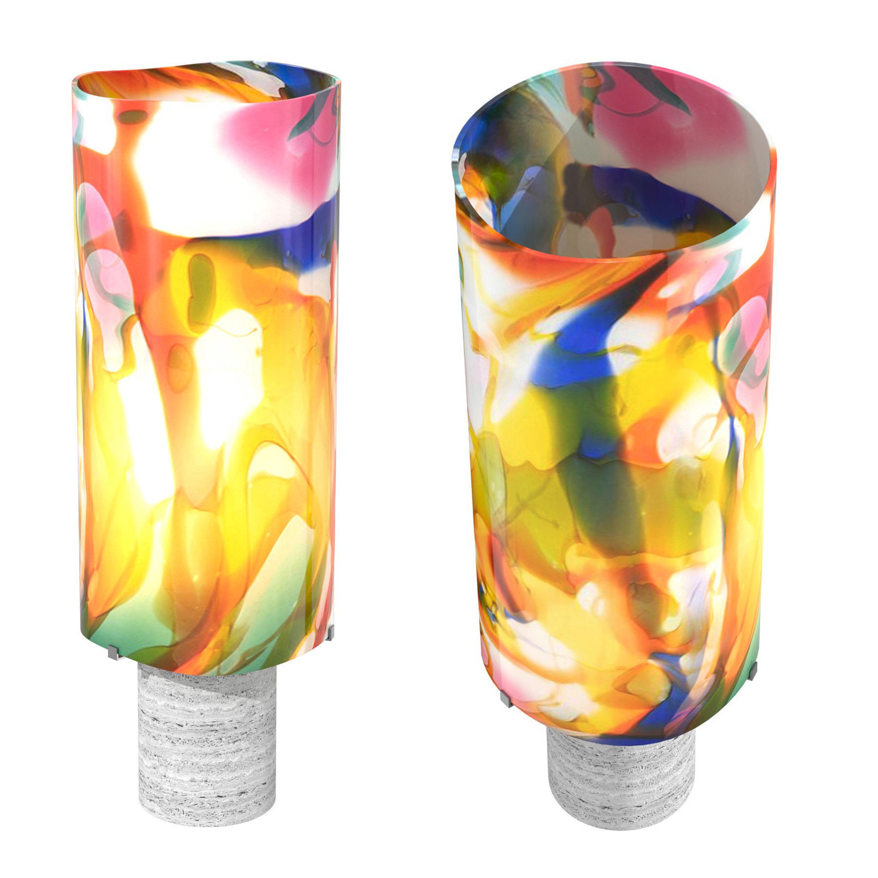 Maarten De Ceulaer stained glass table light 150 3D model_4