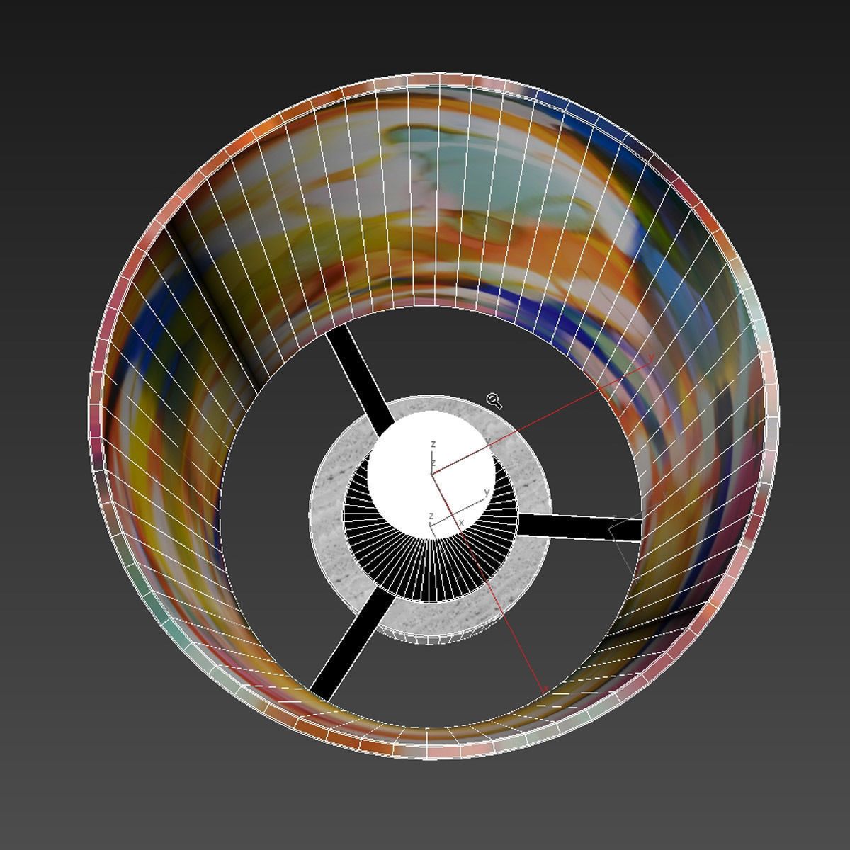 Maarten De Ceulaer stained glass table light 150 3D model_5