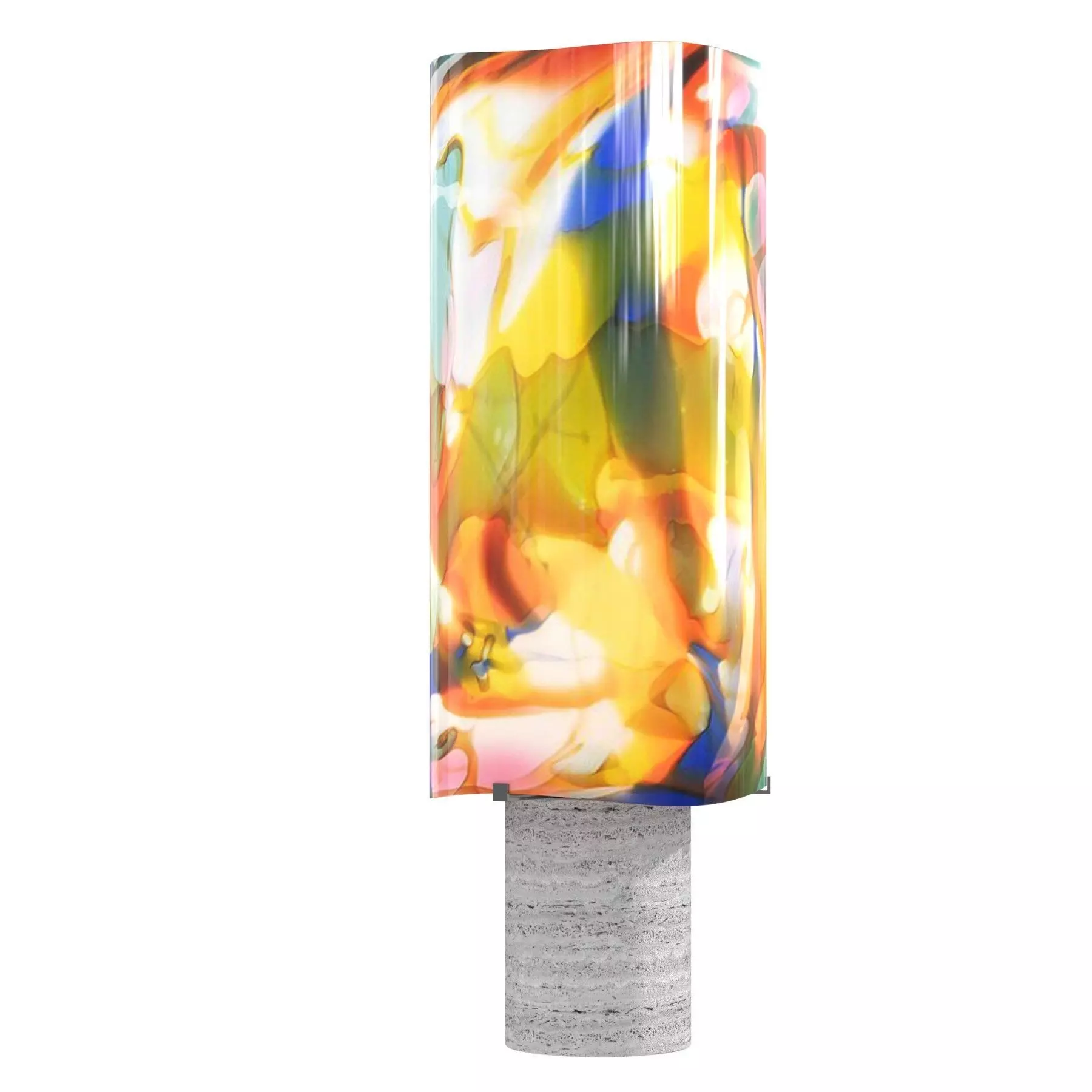 Maarten De Ceulaer stained glass table light 150 3D model_0