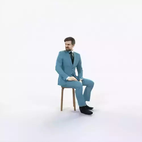 Ingrain 38L Listening Sitting Elegant Man