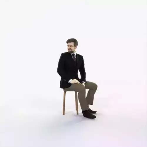 Ingrain 38I Listening Sitting Elegant Man