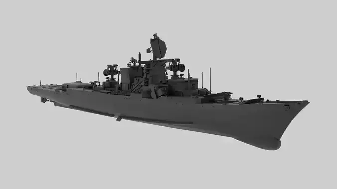 FGS Scharnhorst - Fictional model for small scale printing 3D print model