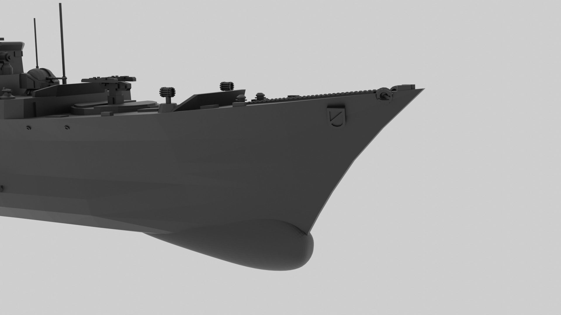 FGS Scharnhorst - Fictional model for small scale printing 3D print model_2