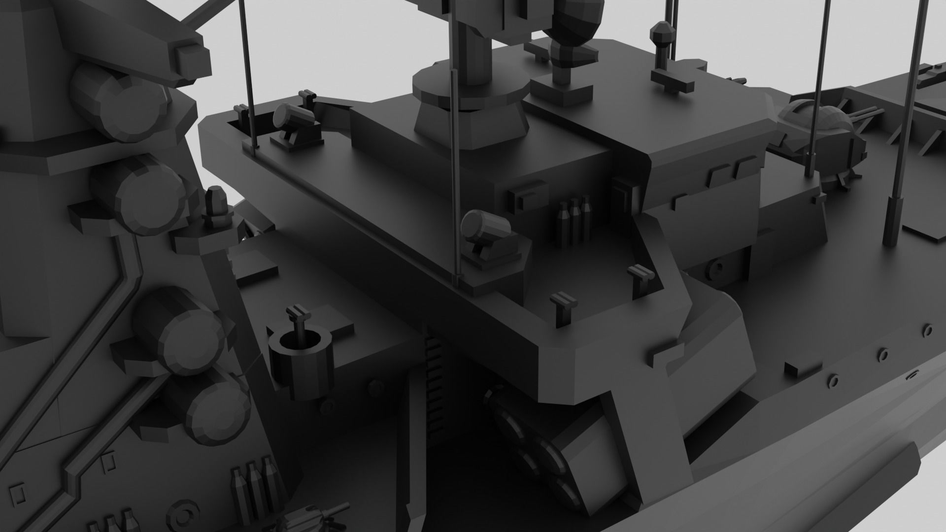 FGS Scharnhorst - Fictional model for small scale printing 3D print model_6