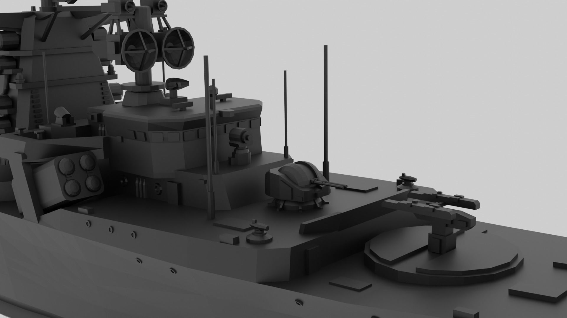 FGS Scharnhorst - Fictional model for small scale printing 3D print model_4