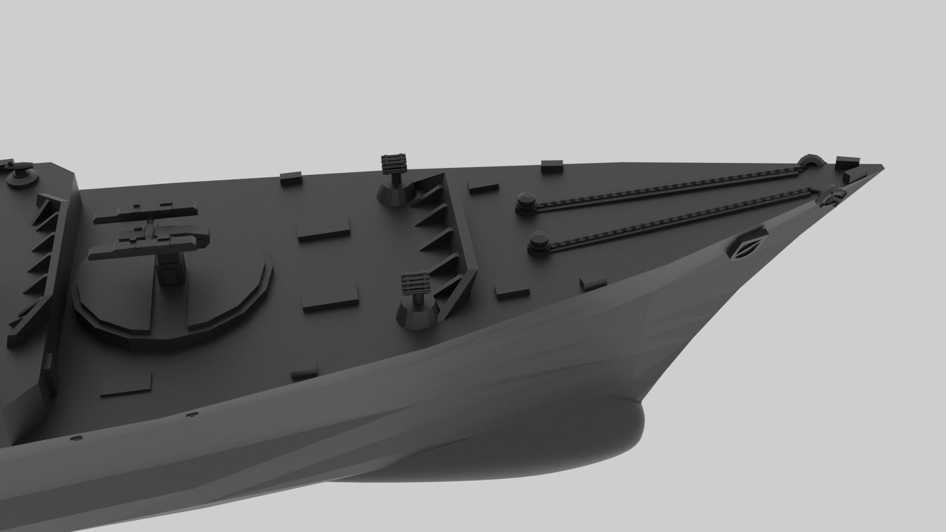 FGS Scharnhorst - Fictional model for small scale printing 3D print model_3