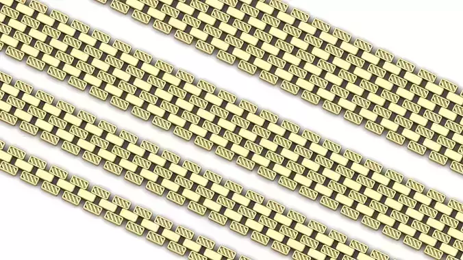 Premium 4 Bracelet link in 1 pack BEST FOR ALL JEWELRY METALS  3D print model