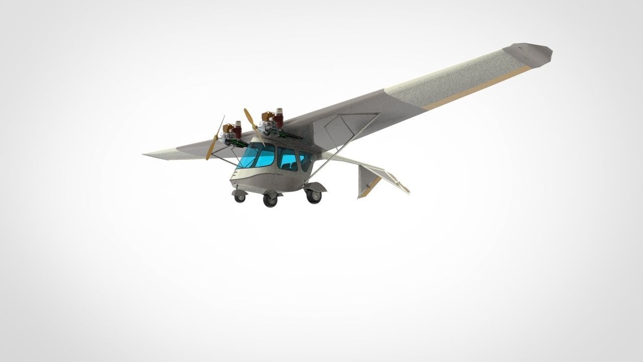 Ultraflight Lazair Airplane 3D model_5