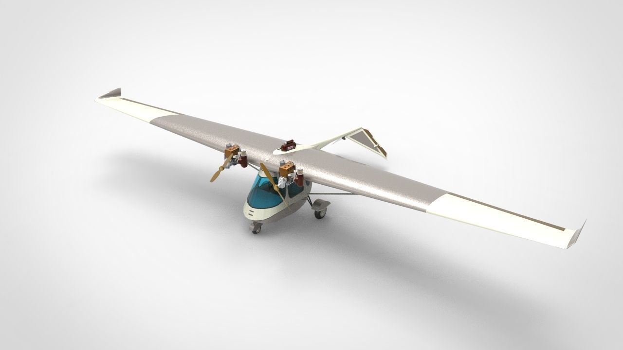 Ultraflight Lazair Airplane 3D model_3