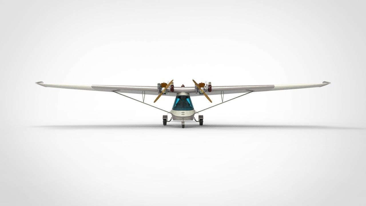 Ultraflight Lazair Airplane 3D model_1