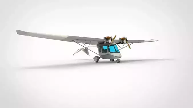 Ultraflight Lazair Airplane 3D model Ultraflight Lazair Airplane 3D model