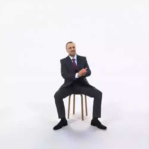 Fortitude 13D Clapping Sitting Business Man