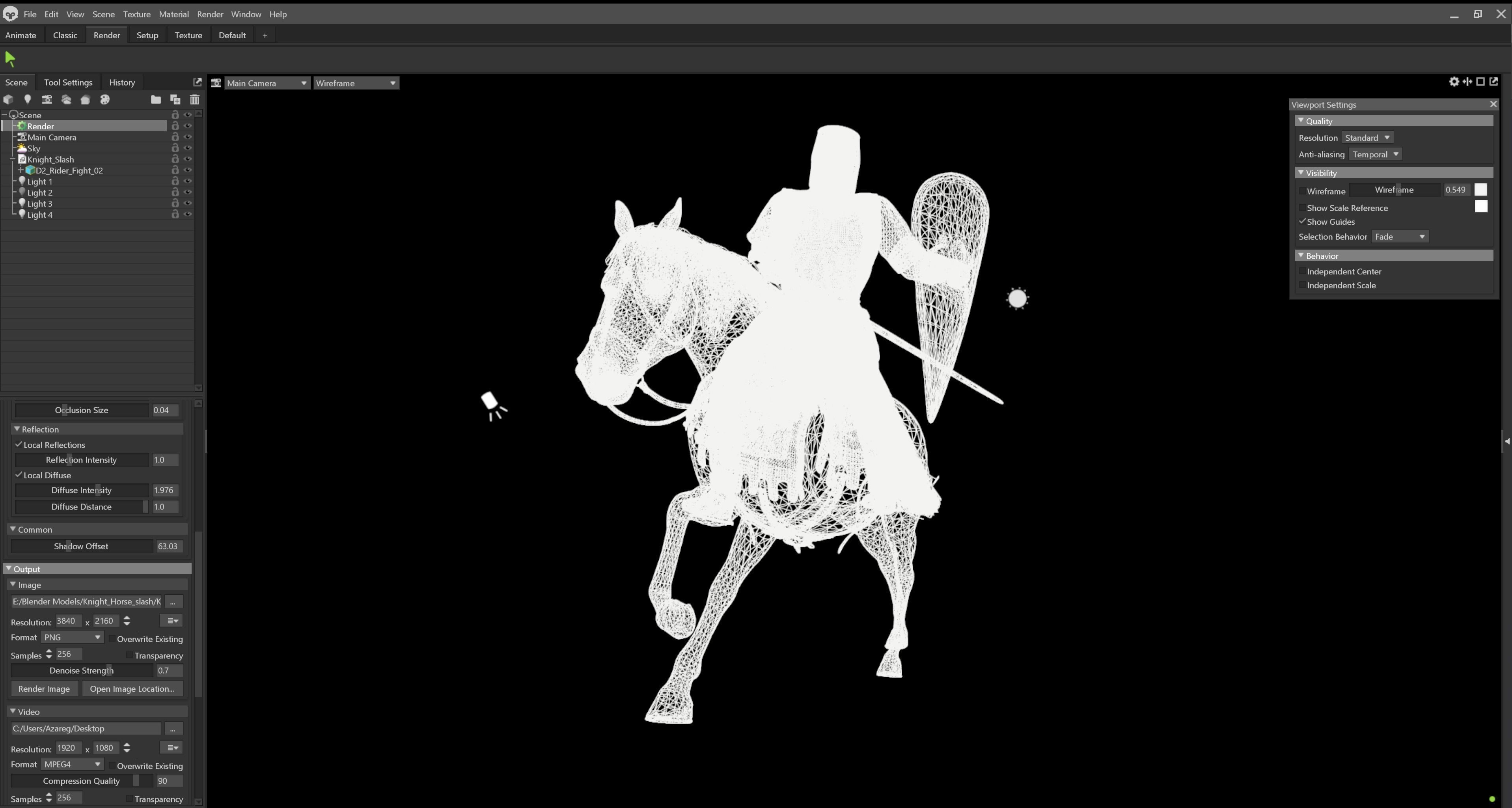 Guardian of the Grove  The Wooden Knight Low-poly 3D model_15