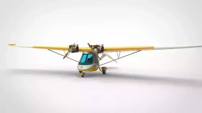 Ultraflight Lazair airplan 3D model Ultraflight Lazair airplan 3D model