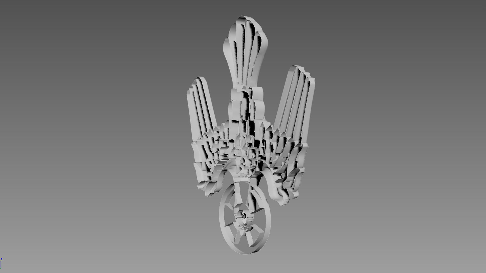 Symbol of the Holy Spirit of God relief 3D model_2