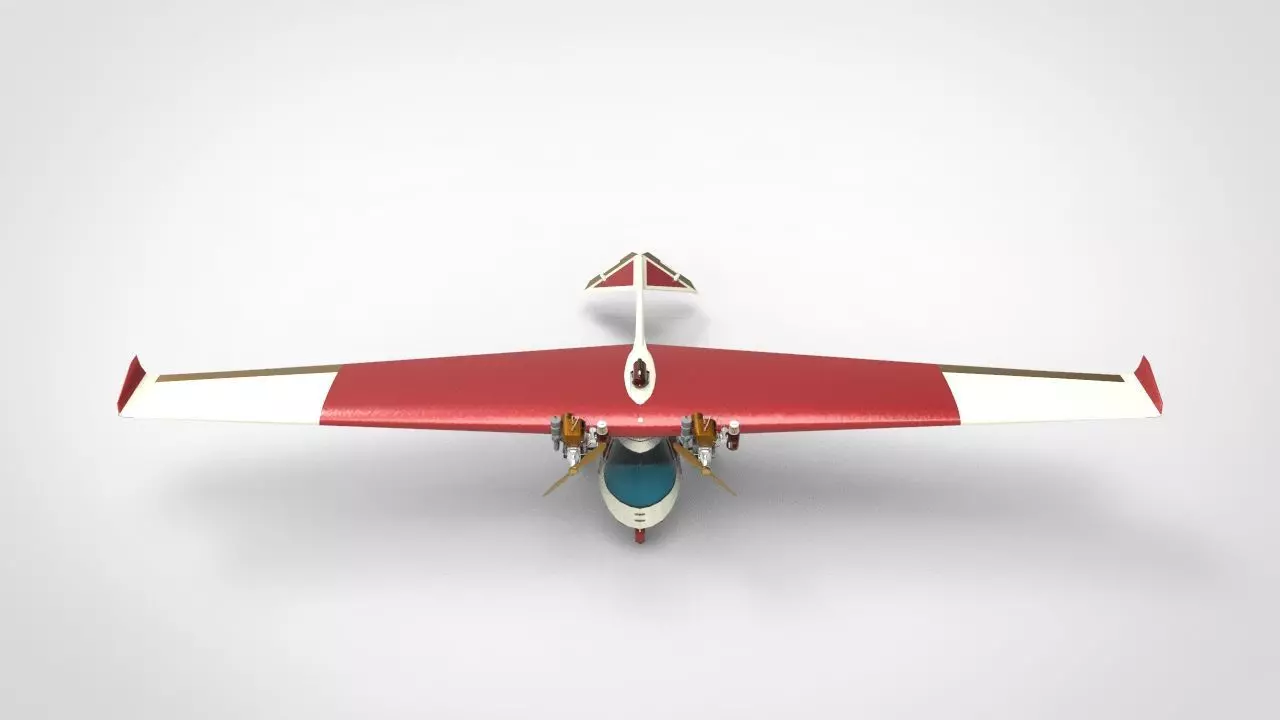 Ultraflight Lazair airplane 3D model_0