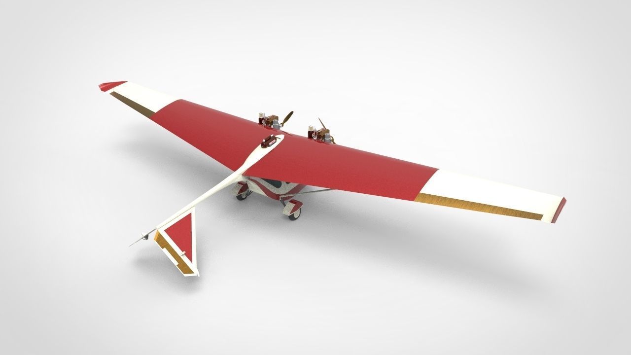 Ultraflight Lazair airplane 3D model_1