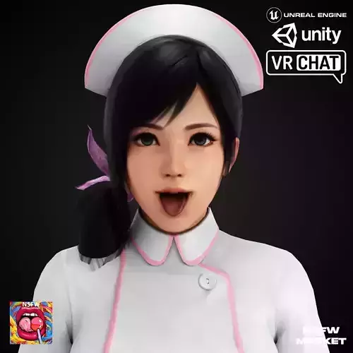 EXCLUSIVE EDITION RIGGED CHARACTER KOKORO - SUSTER Low-poly 3D model