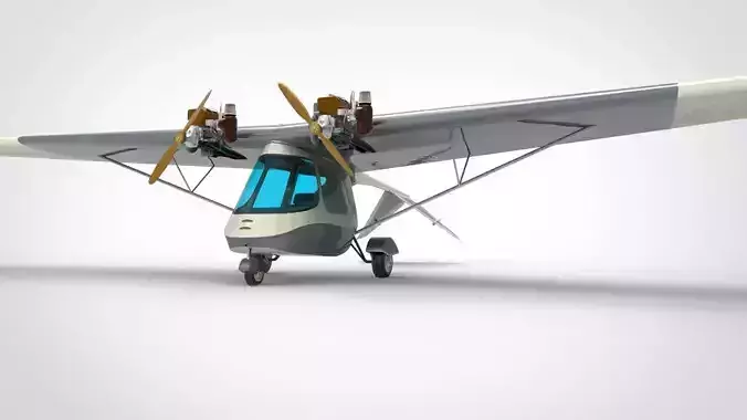 Ultraflight Lazair airplane 3D model Ultraflight Lazair airplane 3D model