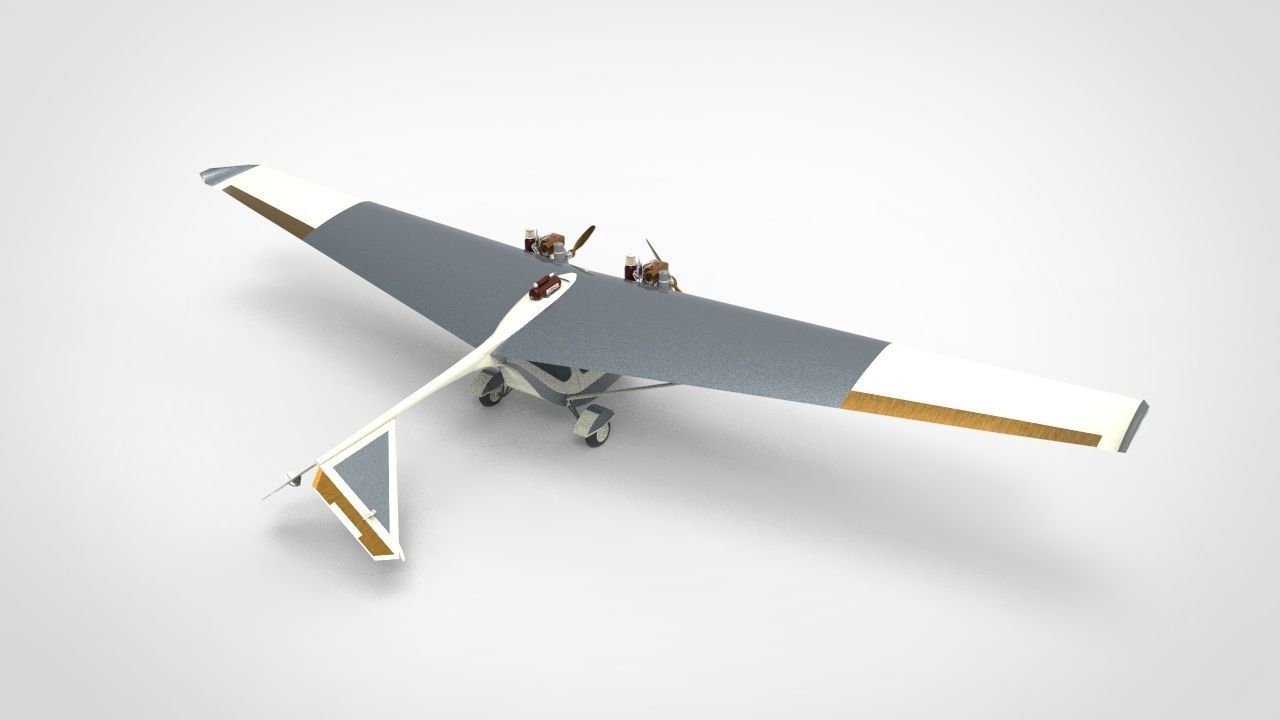 Ultraflight Lazair airplane 3D model_1