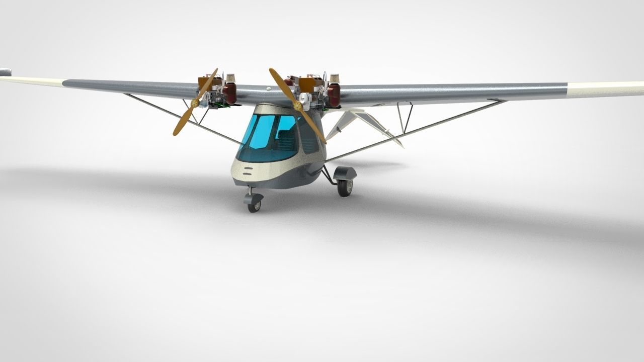 Ultraflight Lazair airplane 3D model_3