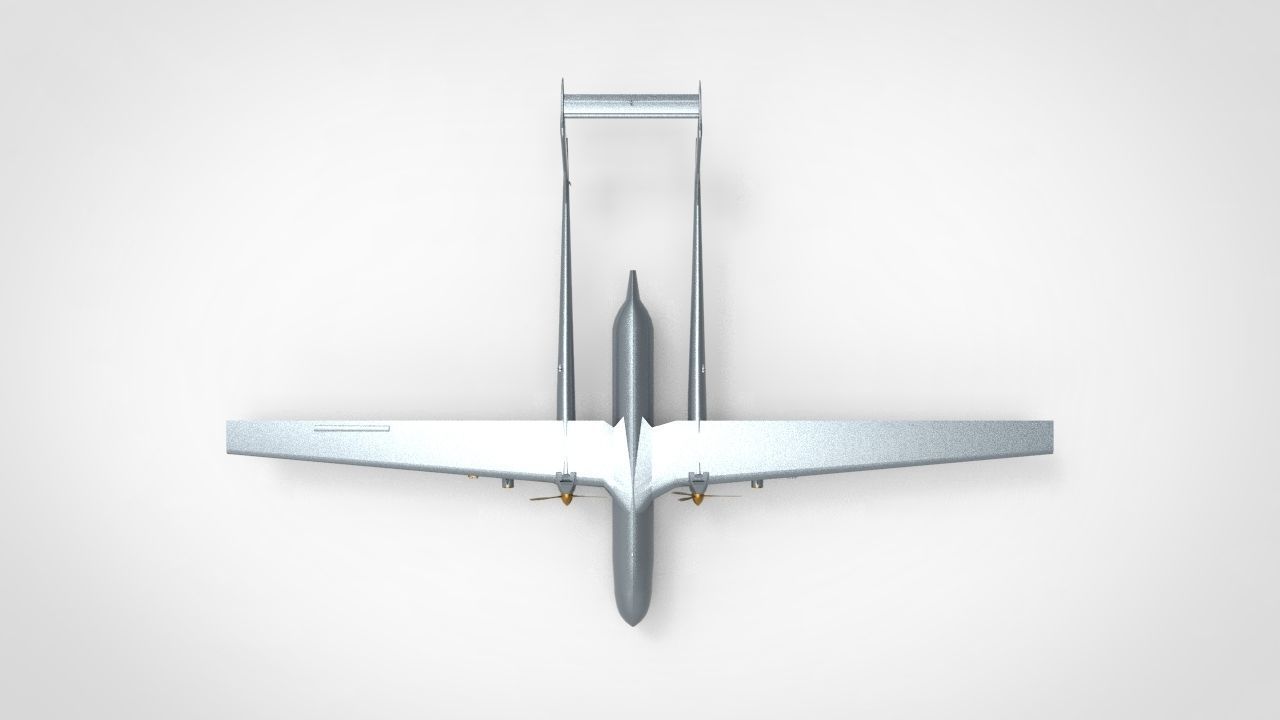 TAI Anka Turkish Drone UAV 3D model_1