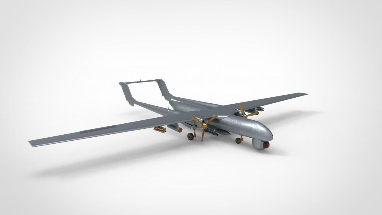 TAI Anka Turkish Drone UAV 3D model_2