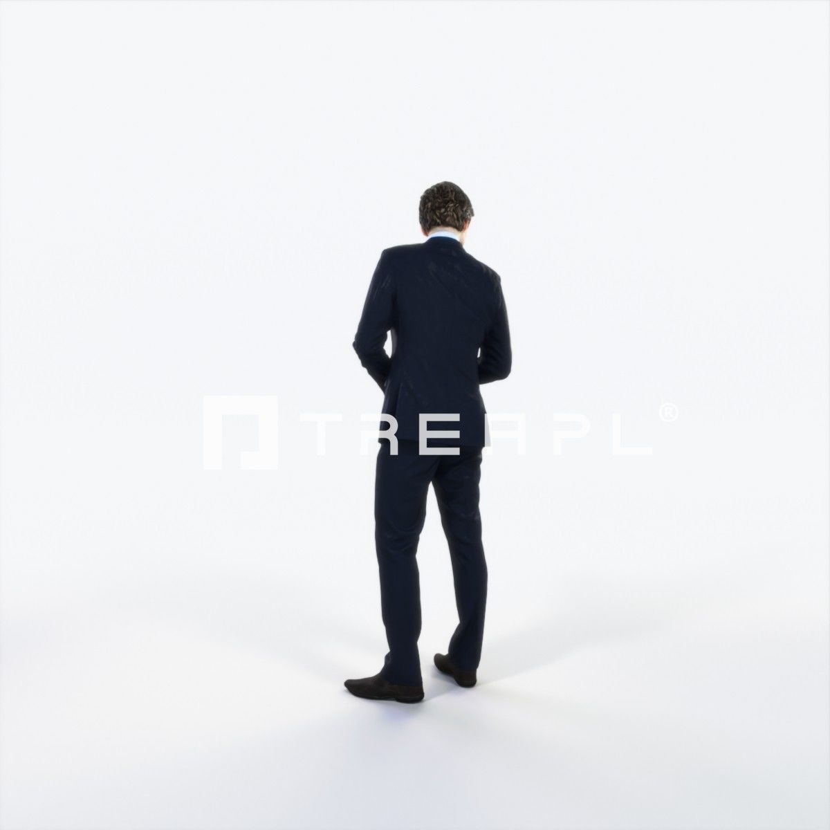 Ingrain 14I Documents Elegant Man Low-poly 3D model_4