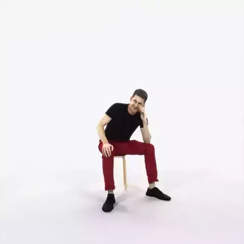 Jayne 02L Summer Cell Phone Sitting Casual Man