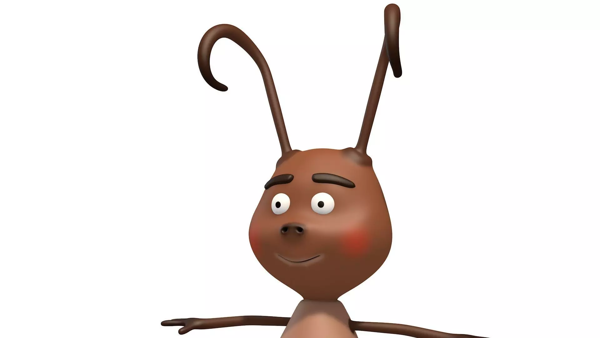 Cartoon Ant Low-poly 3D model_0