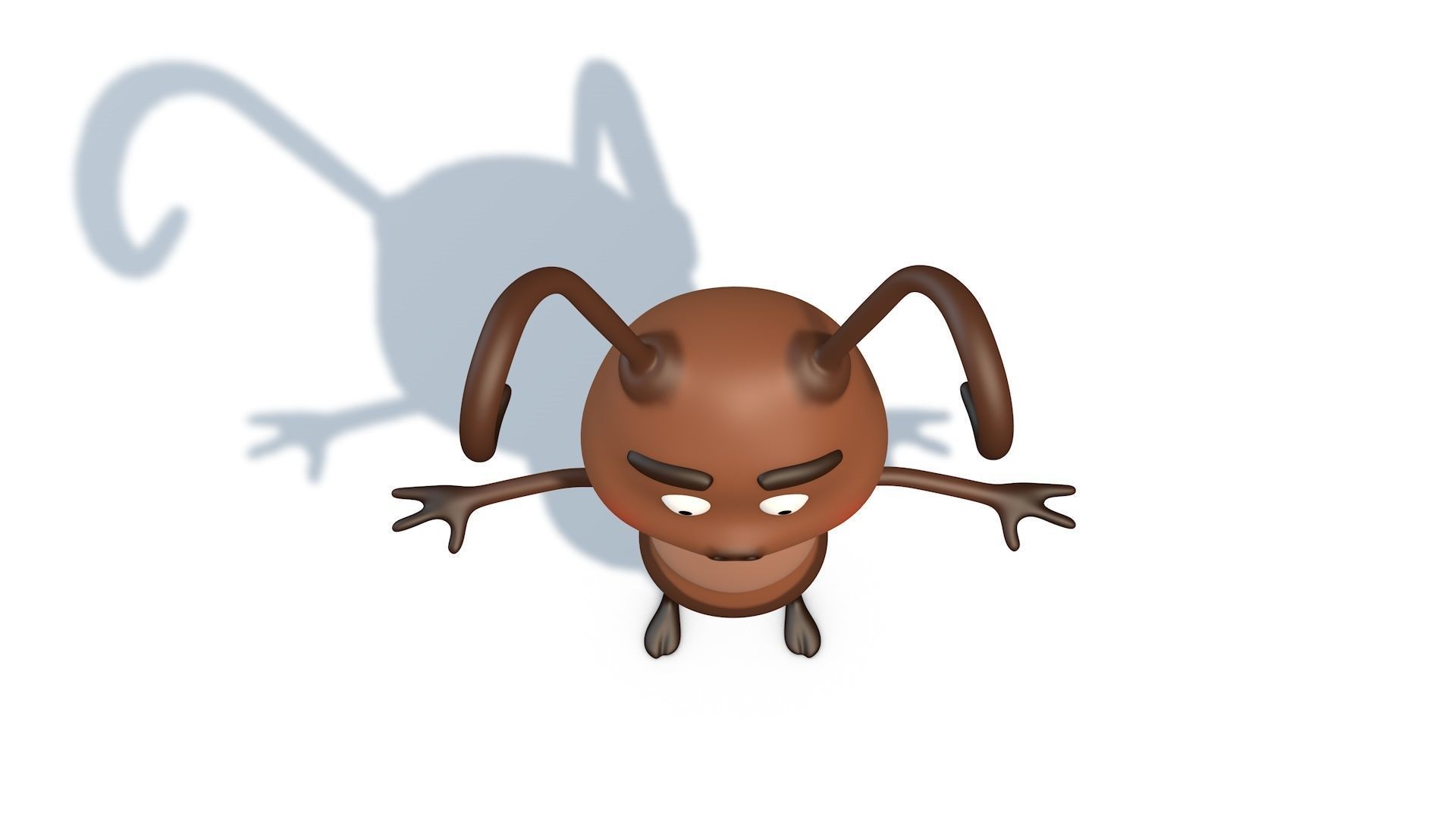 Cartoon Ant Low-poly 3D model_9