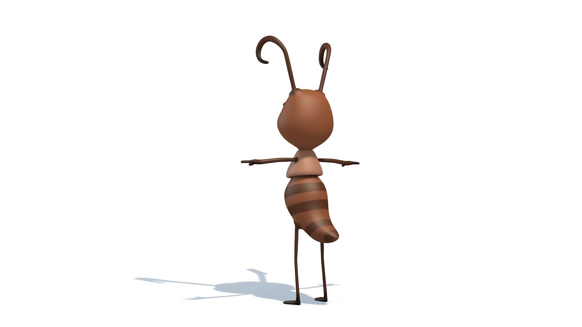 Cartoon Ant Low-poly 3D model_4