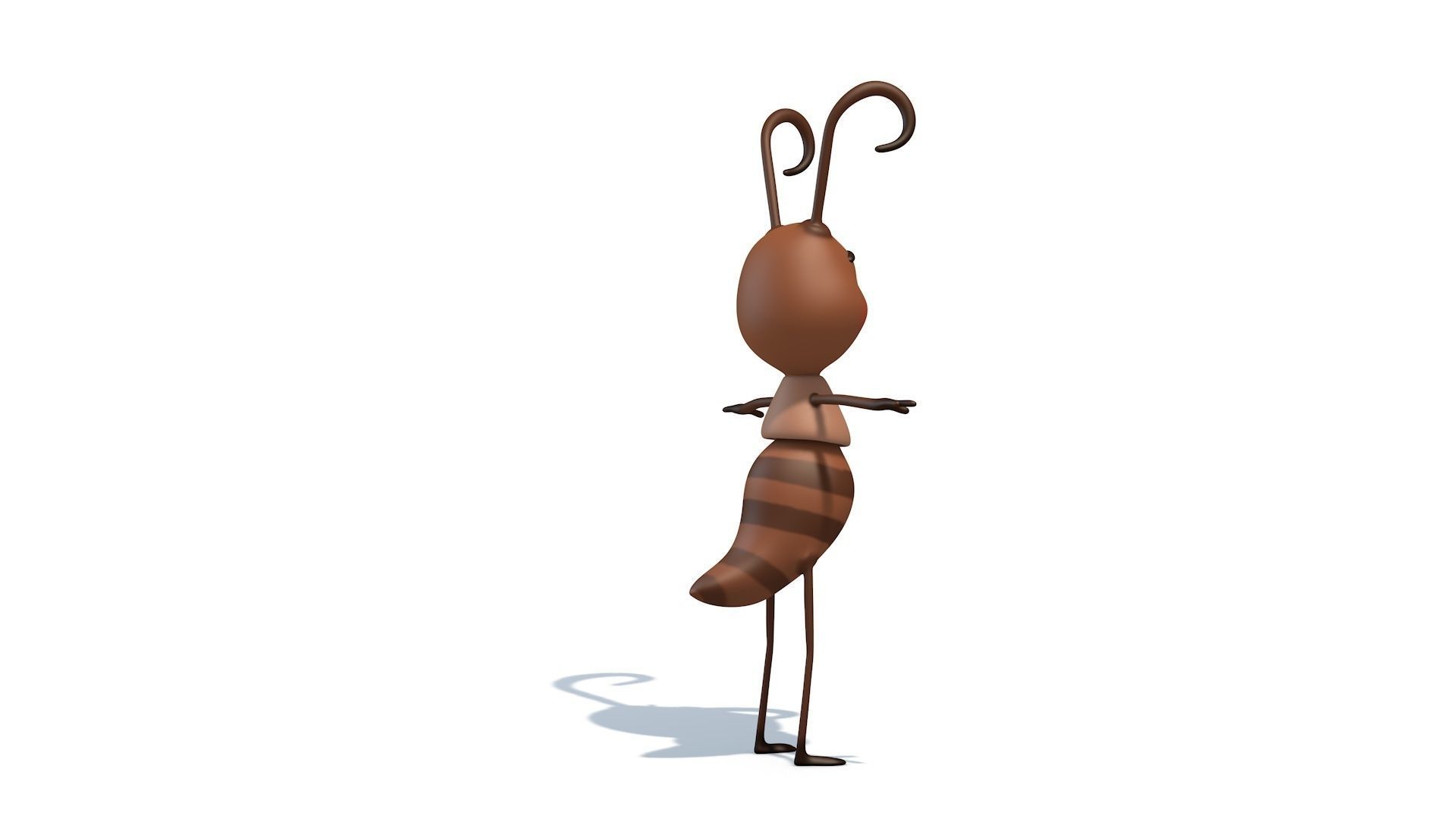 Cartoon Ant Low-poly 3D model_6