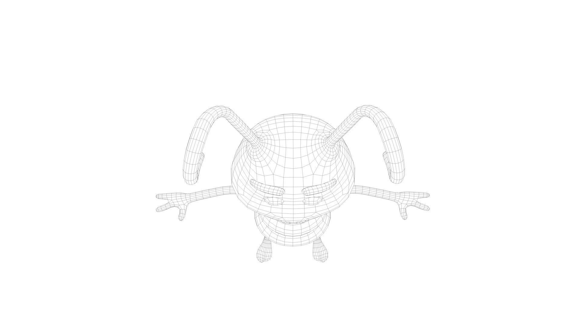 Cartoon Ant Low-poly 3D model_19