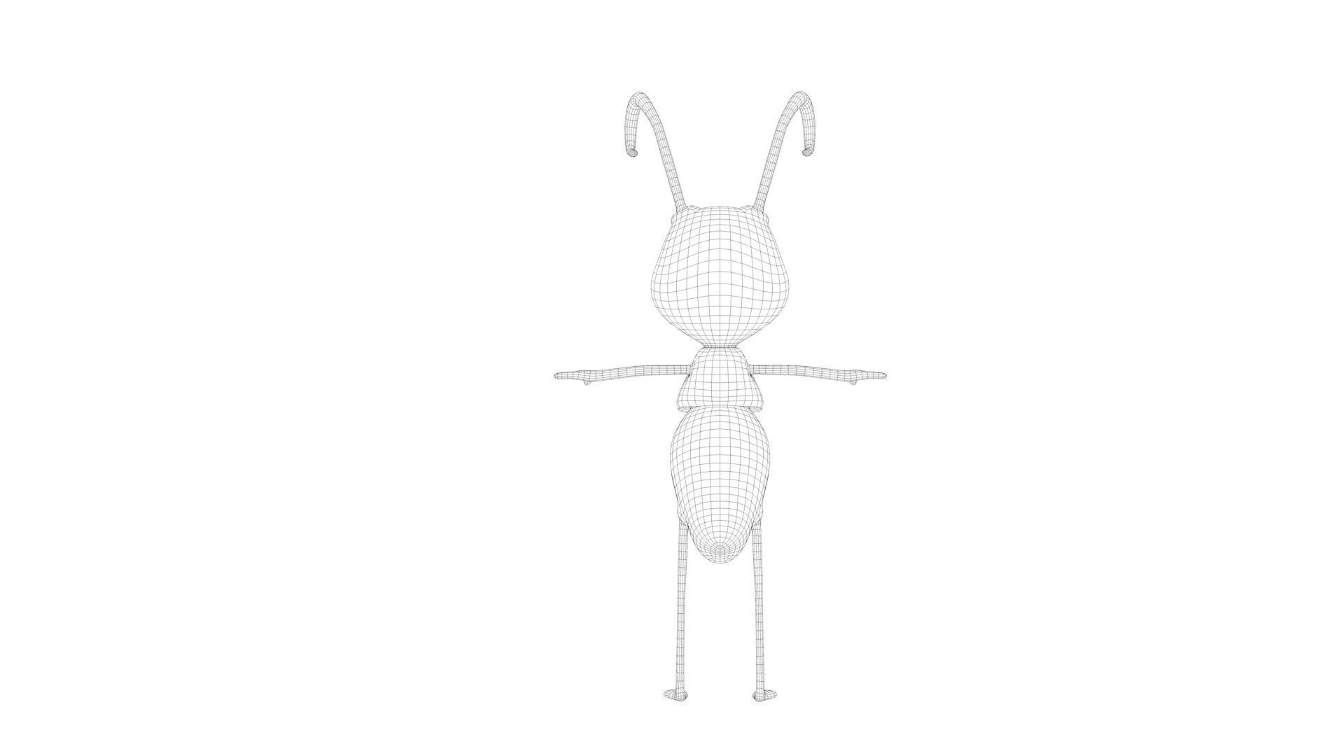 Cartoon Ant Low-poly 3D model_14