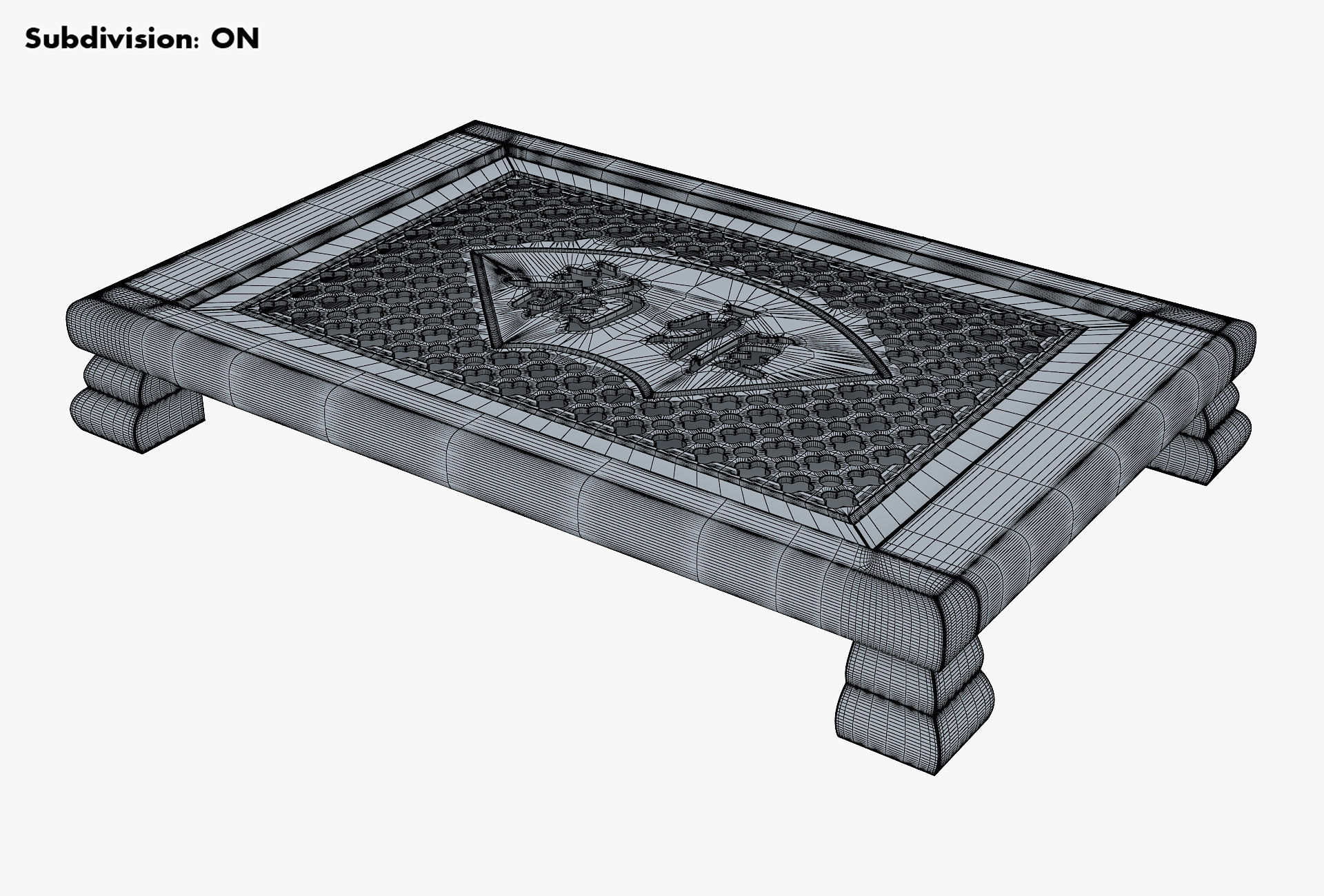Chinese Tea Table Chaban M 1 3D model_8